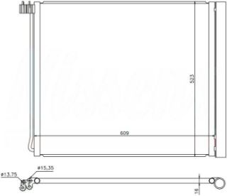 KLİMA BRAZİNG CÖNDENSER X5 E70 2017 / X5 F15 2013 / X6 E71-E72 2008 / X6 F16-F86 2013 resmi