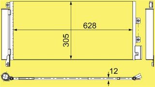 KLİMA KÖNDENSERİ LİNEA 1.3 JTD 660X305X12 resmi