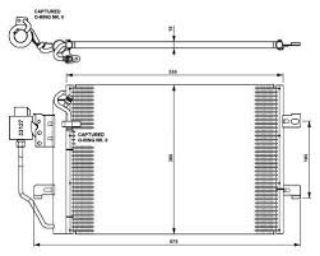 KLİMA KÖNDENSERİ MERCEDES W168 A140-A160-A160CDİ-A170CDİ-A190 97 01 OTO.-MEK. resmi
