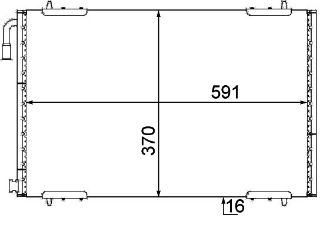 KLİMA KÖNDENSERİ 206 98 1.4-1.6-2.0-1.4HDI-2.0HDI resmi
