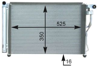 KLİMA KONDANSERİ ACCENT ERA 06 605X352X17 resmi