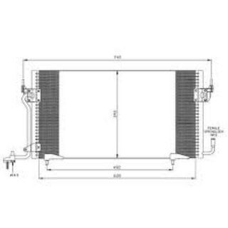 KLİMA KÖNDENSERİ PARTNER-BERLİNGO 1.8D-1.9D 96 OTO.-MEK. resmi