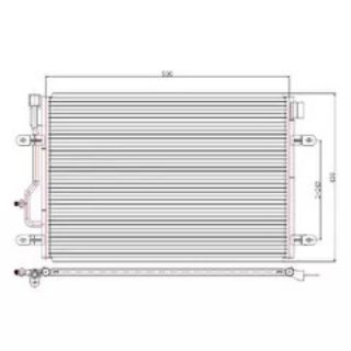 KLİMA KÖNDENSERİ GETZ 1.5 CRDİ 02 550X350X16 resmi