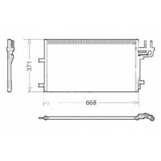 KLİMA KÖNDENSERİ FİESTA VI 1.4İ-1.4 TDCİ 08 605X351X16 resmi