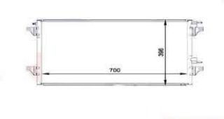 KLİMA KÖNDENSERİ BRAZİNG LGN II 01 1.6 16V-1.8 16V-2.0 16V-1.9DCI 700X391X16 resmi
