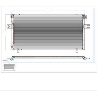 KLİMA KÖNDENSERİ NİSSAN MAXİMA 2.0İ 95 735X360X16 resmi