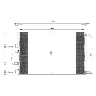 KLİMA KÖNDENSERİ MGN II 1.9-2.0 DCİ 02 SCENİC II 2.0 DCİ 03 OTO.-MEK. resmi