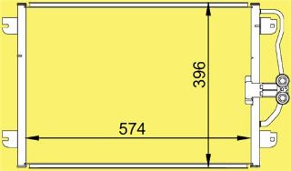 KLİMA KÖNDENSERİ MGN I-SCENIC I 1.4-1.6-2.0-1.9D 96-03 565X391X16 resmi