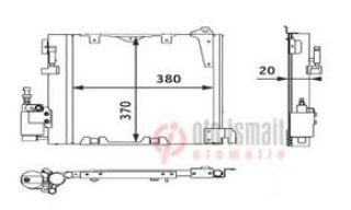 KONDANSER ASTRA G 1.7 DTI 98+ 415X357X16 resmi