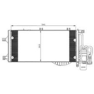 KONDANSER COMBO/CORSA C 1.7 DTI 588X259X16 resmi