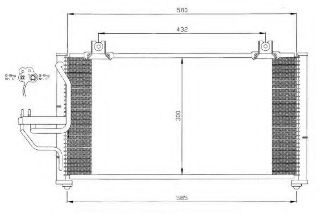 KLİMA KÖNDENSERİ KİA SEPHIA 96 633X304X16 OTO.-MEK. resmi