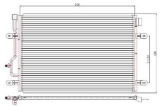 KLİMA KÖNDENSERİ KİA PİCANTO 04 390X335X17 OTO.-MEK. resmi