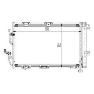 KLİMA KÖNDENSERİ OPEL ASTRA H 1.2 16V-1.6İ 16V-1.8İ 16V 04 ZAFİRA B 05 OTO.-MEK. resmi