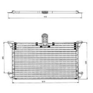 KLİMA KÖNDENSERİ SCANIA 4-SERİES R 94-T 114-T 124-T 144 95 OTO.-MEK. resmi