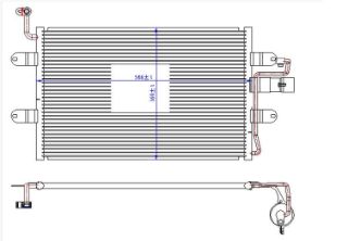 KLİMA KÖNDENSERİ SEAT CORDOBA-IBİZA 99 550X360X16 OTO.-MEK. resmi