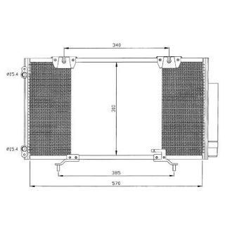 KLİMA KÖNDENSERİ AVENSİS 98-00 608X377X16 resmi