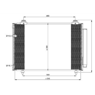 KLİMA KÖNDENSERİ COROLLA - VERSO 1.6İ 16V-1.8İ 16V-2.0 D4D 04 OTO.-MEK. resmi