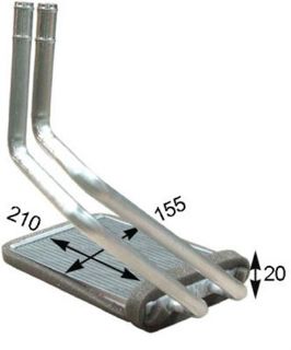 KALORİFER RDAYATÖRÜ BRAZİNG ELANTRA 210X155X26 resmi