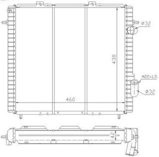 RADYATOR MECHANİCAL MT 460X435X34 EXPRESS 1.9D 91 63947 resmi