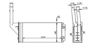 KALORİFER RADYATÖRÜ 106 91-96 SAXO 96-03 AX 91-96 245X131X36 resmi