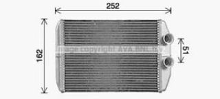 KALORİFER BRAZİNG HEATER 204X155X26 KANGOO 2008 /MASTER III/MERCEDES CİTAN/OPEL MOVANO 73344-2711500Q0G resmi