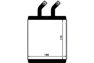 KALORİFER RDAYATÖRÜ BRAZİNG KİA BONGO 170X165X26 resmi
