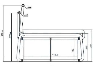 KALORİFER BRAZİNG HEATER A/M 148X415X26 P 04 / R 04 / T 04 / G 07 75007 resmi