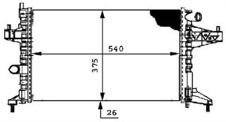 RADYATÖR COMBO MEK 545X359X23 resmi