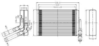 KALORİFER RADYATÖRÜ GOLF IV 1.4İ-1.6İ 97 214X154X32 OTO.-MEK. resmi