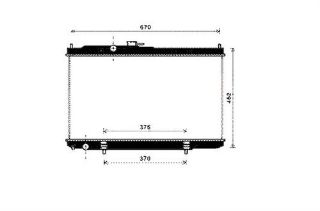 KALORİFER RADYATÖRÜ BRAZİNG NİSSAN PRIMERA SUNNY OTOM/MEK 151X191X26 resmi