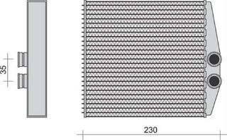 KALORİFER RADYATÖRÜ BRAZİNG VECTRA C 02 SIGNUM 03 Z18XER 185X169X32 resmi