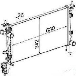 RADYATÖR MEKANİK FİORİNO 1.3 MTJ 08 625X359X34 resmi