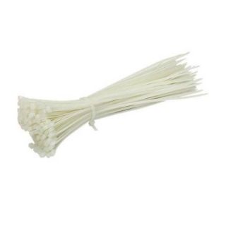 PLASTIK CIRT KELEPCE BEYAZ 5MMX38CM PAKETINDE 100 ADET VAR resmi