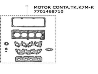 MOTOR TAKIM CONTASI R19-SOLENZA-CLİO-KANGOO-MEGANE 1,4/1,6 8V K7J-K7M KECELI SİLİNDİR KAPAKLI resmi