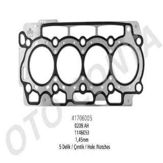 SKC ÇELİK MLS 1.45MM 5 DELİK P107-P206-P307-BİPPER-C1-C2-C3-XSARA-NEMO-FIESTA-FUSION 1.4 HDI DV4 resmi