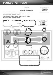 TAKIM CONTA FULL PARTNER 1.9 BERLİNGO PARTNER 1.9D DW8 FULL TAKIM VITON KEÇELI SKC'SIZ DW8 DW8B WJZ-WJY 0197×6 resmi