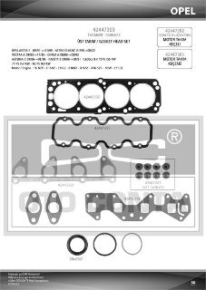 ÜST TAKIM KEÇELI 79MM OPEL 1.6 8 V resmi