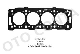SKC 4 DELİK 1.38M ÇELİK P206-P306-PARTNER-BERLİNGO 1.9 DW8 resmi