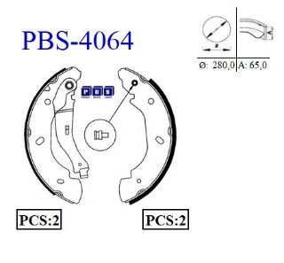 KAMPANA BALATA TRANSİT V184 ARKADAN ÇEKİŞLİ 280×64MM resmi