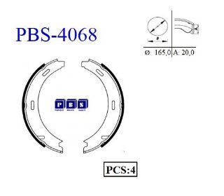 FREN BALATASI ARKA (PARK FRENI PABUCU) W168 97>04 W169 04>12 W245 05>11 VANEO 414 02>05 W203 00>07 C209 02>09 resmi