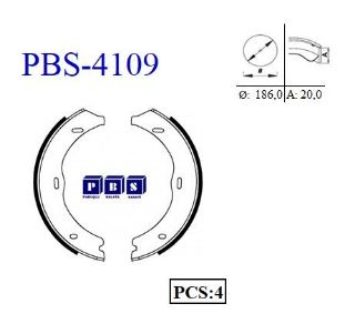 FREN BALATASI ARKA (PARK FRENI PABUCU) V-CLASS W447 14> VIANO W639 03> VİTO W639 03> VİTO W447 14> resmi