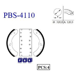 ARKA FREN BALATASI PABUC ISUZU NQR HID (897188455) resmi