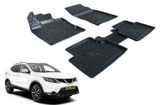 PASPAS 3D X-MAT HAVUZLU NİSSAN QASHQAI 14 BEJ resmi