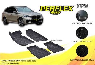 PASPAS 3D X-MAT HAVUZLU BMW F15 X5 14 SİYAH resmi