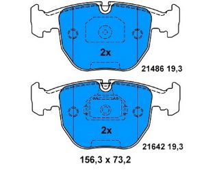 FREN BALATASI ÖN BMW 5  E39 M5 E39 BMW X3  E83 BMW X5  E53 resmi