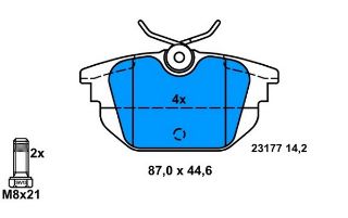 FREN BALATASI ARKA TEMPRA SW 90> MAREA 96> 2.0 2.4 JTD PUNTO I 93> COUPE 93> / 145 94> 146 94> SPIDER 98> GTV 98> resmi