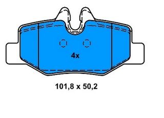 FREN BALATASI ARKA VIANO 03> VİTO W639 03> resmi