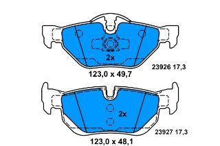 FREN BALATASI ARKA BMW 1  E81 E82 E87 E88 BMW 3  E90 E91 E92 E93 BMW X1  E84 S DRIVE X DRIVE resmi