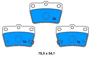 FREN BALATASI ARKA RAV4 00>05 / TİGGO 08>12 resmi