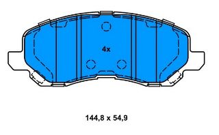 FREN BALATASI ÖN 4008 12> / SPACE RUNNER  99>02 ASX 10> GALANT 96> LANCER 03> OUTLANDER 03> / COMPASS 06> PATRİOT 07> / SEBRING 07>10 / AVENGER 07> CALIBER 06> resmi